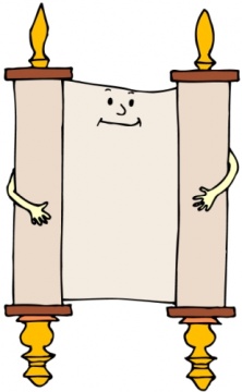 222x360 Torah Scroll Clip Art Clipart
