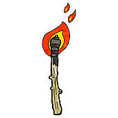 170x170 Flaming Torch Clip Art