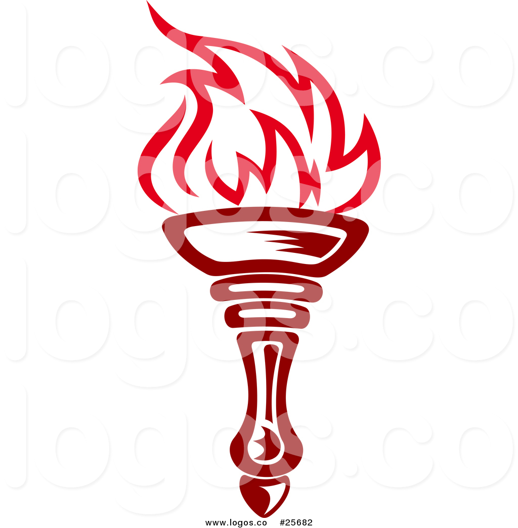 1024x1044 Royalty Free Vector Logo Of A Red Torch With Flames3 By Vector