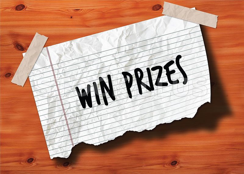 800x572 Stockillus Win Prizes Handwritten On Torn Notebook Page Crumpled