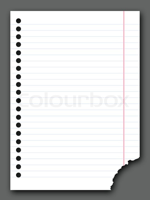 600x800 Torn Piece Of Note Paper Stock Photo Colourbox