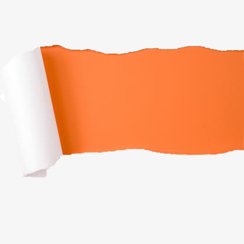 500x500 Torn Paper, Tearing, Orange Background, Paper Png Image For Free