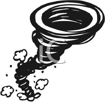 350x339 Tornado Clipart Black And White