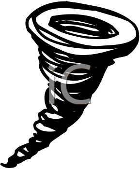 289x350 Black And White Clipart Of A Tornado