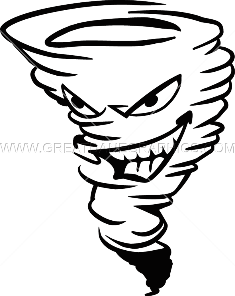 825x1037 Tornado Production Ready Artwork For T Shirt Printing