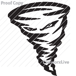 300x300 Tornado Mascot Clipart