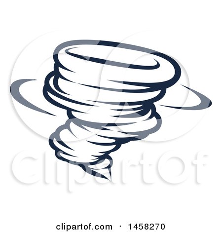 450x470 Clipart Of A Black And White Spinning Tornado Twister
