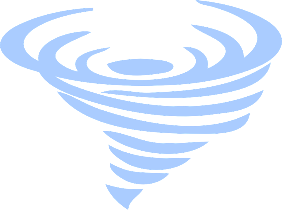 960x715 Tornado Clipart Colored