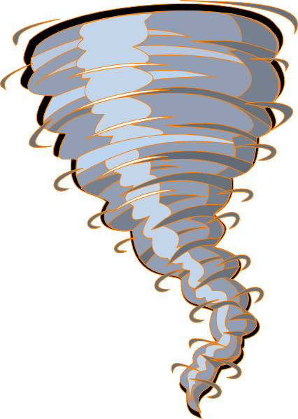 426x599 Orange Tornado Clip Art