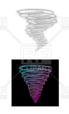 242x400 Tornado Design Element Royalty Free Vector Clip Art Image