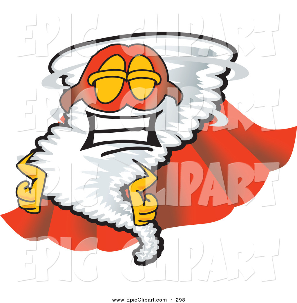 1024x1044 Vector Cliprt Of Proud Tornado Mascot Cartoon Character In