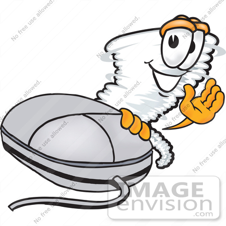 450x450 Clip Art Graphic Of A Tornado Mascot Character Waving And Standing