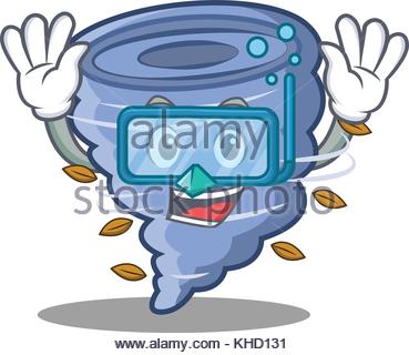 369x320 Storm Tornado Mascot Vector Cartoon Image Stock Vector Art