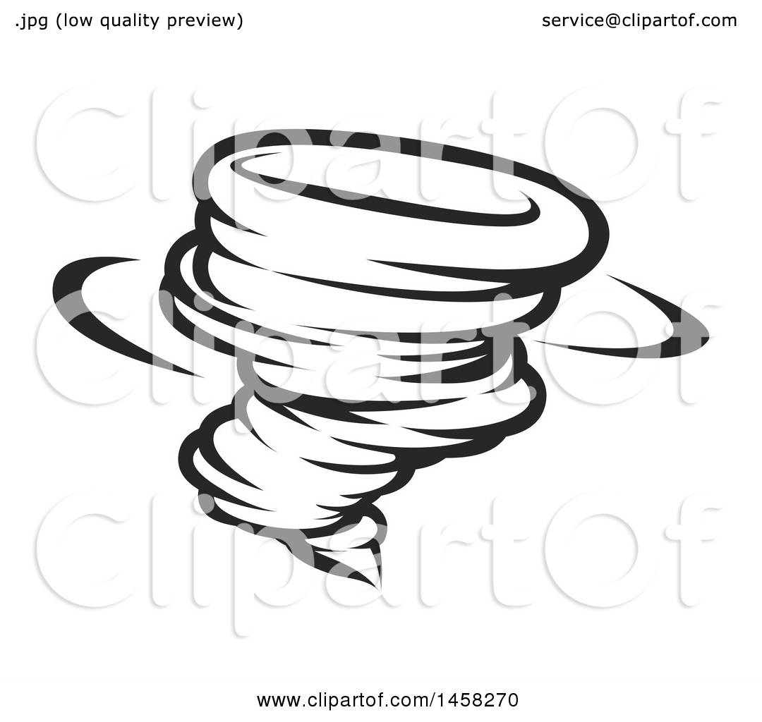 1080x1024 Clipart Of A Black And White Spinning Tornado Twister
