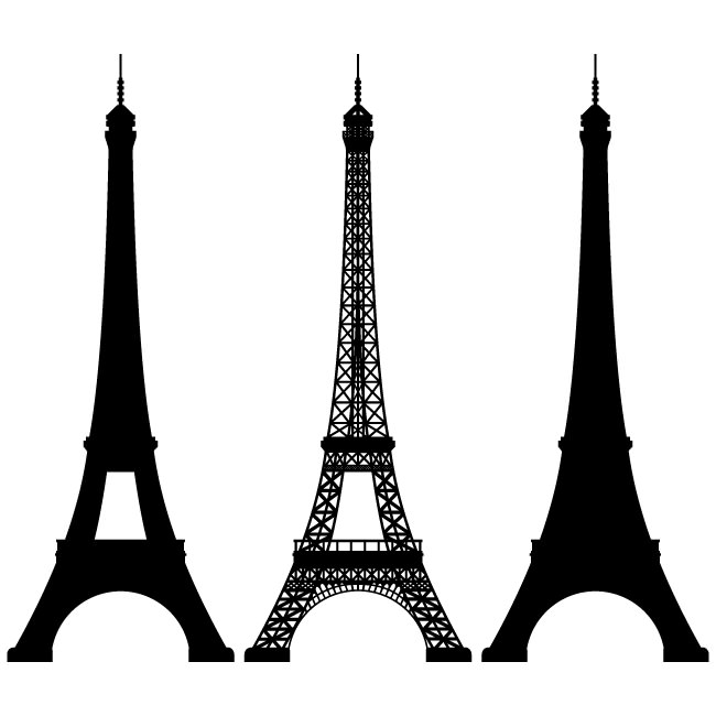 650x650 Simple Eiffel Tower Clip Art