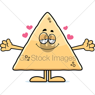 325x325 Cartoon Tortilla Chip Hug Gl Stock Images
