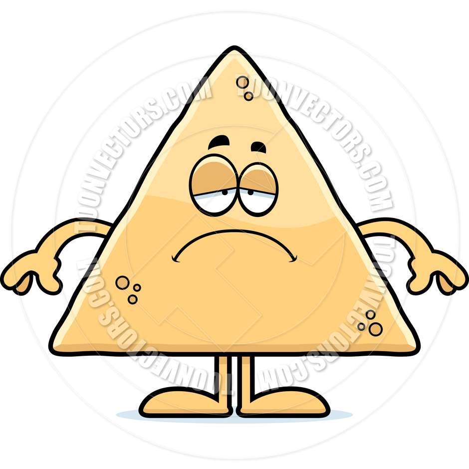 940x940 Cartoon Tortilla Chip Sad By Cory Thoman Toon Vectors Eps