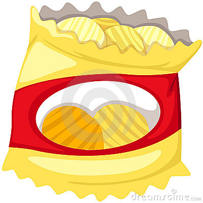 400x400 Chips Bag Clip Art