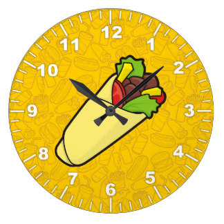 324x324 Tortilla Wall Clocks Zazzle
