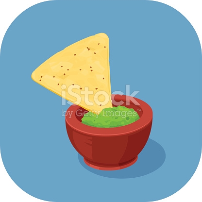 416x416 Tortilla Clipart Chip Guacamole