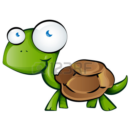 427x450 Jamaican Tortoise Cartoon On White Background Royalty Free