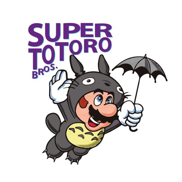 600x600 Super Totoro Bross Vector Totoro