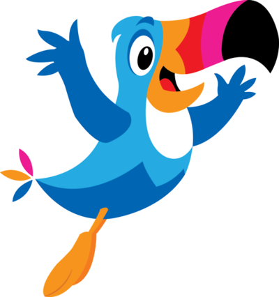 400x426 Blue Clipart Toucan