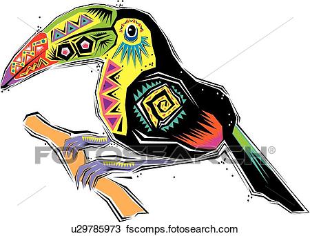 450x342 Clipart Of Toucan U29785973