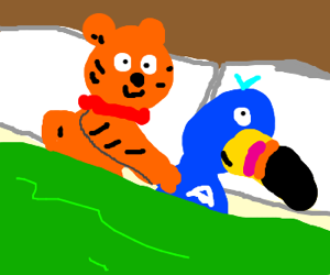 300x250 Tony The Tiger Cuddles With Toucan Sam