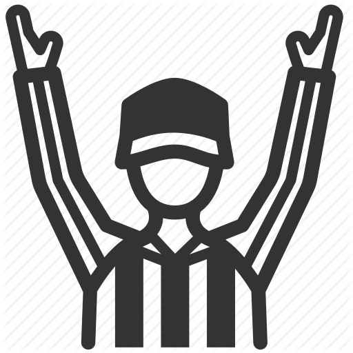 512x512 American Football, Official, Referee, Sign, Touchdown, Umpire Icon