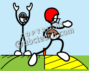 300x240 Clip Art Stick Guy Football Clipart Panda