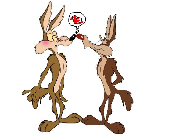 600x450 Wile E. Ralph Wolf Nose Touch By Thelastflowerchild