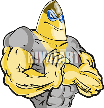 348x361 Tough Guy Clipart