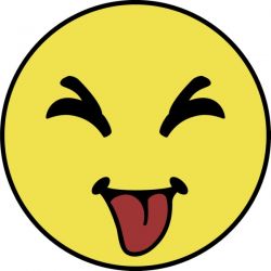 250x250 Smiley Face With Tongue Out Clipart