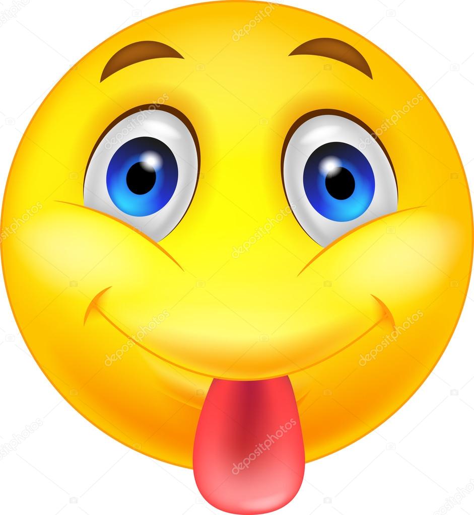 941x1023 Smiley Emoticon Cartoon Sticking Out His Tongue Stock Vector
