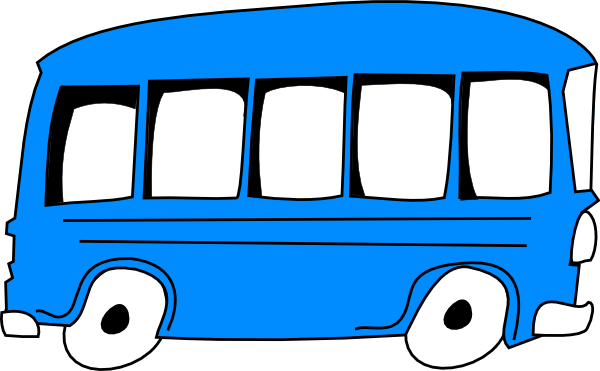600x371 Blue Bus Clip Art