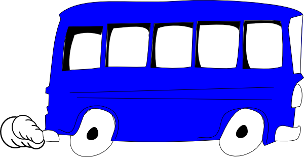 600x309 Bus Clipart Blue Bus