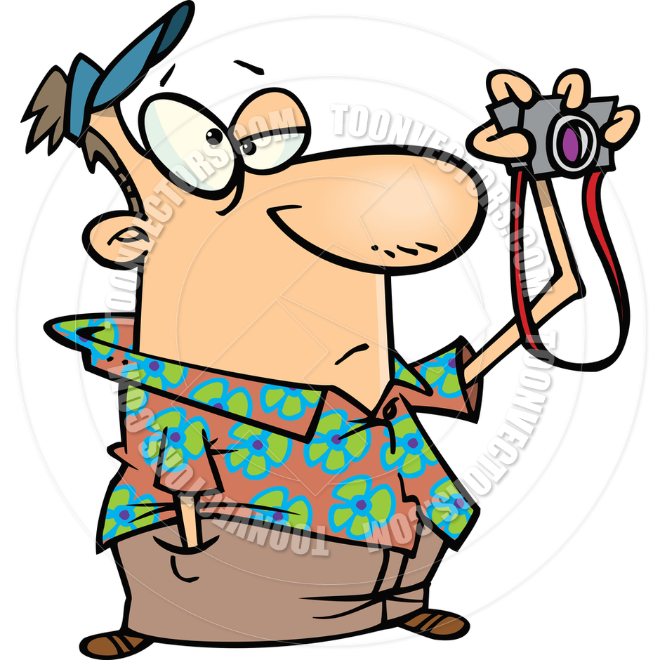 940x940 Cartoon Bored Tourist By Ron Leishman Toon Vectors Eps