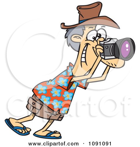 450x470 Royalty Free (Rf) Clip Art Illustration Of A Cartoon Tourist