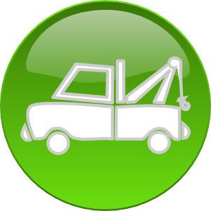 300x300 Tow Truck Button Clip Art