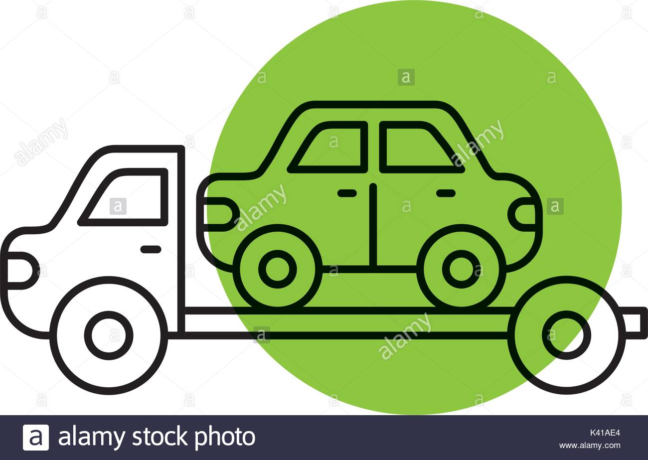 1300x923 Tow Truck Car Cut Out Stock Images Amp Pictures