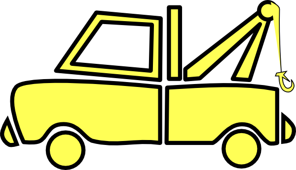 600x346 Yellow Tow Truck Clip Art