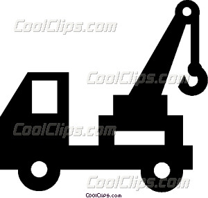 300x285 Tow Truck Vector Clip Art