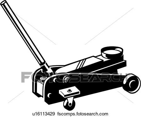 450x374 Clip Art Of , Auto Lift, Jack, Tool, U16113429