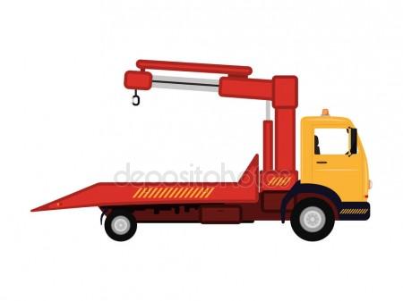 450x337 Vector Illustration Cartoon Car Tow Truck Stock Vector