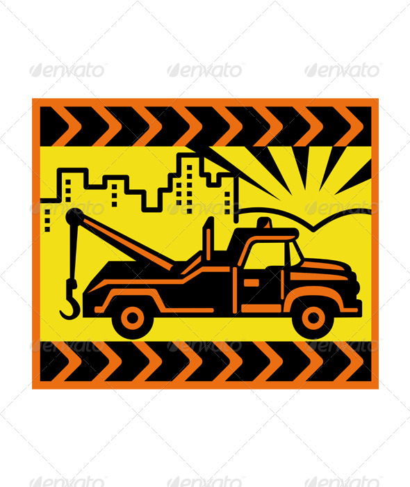 590x700 Tow Truck Graphics, Designs Amp Templates From Graphicriver