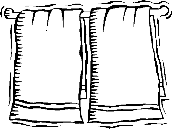 675x506 Bathroom Towel Clipart