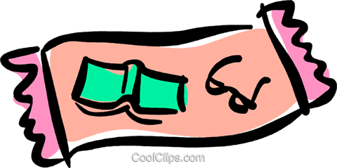 480x239 Beach Towel With A Book And Sunglasses Royalty Free Vector Clip