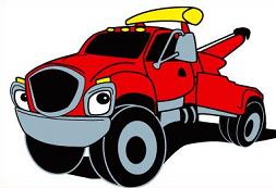 253x173 Red Clipart Tow Truck