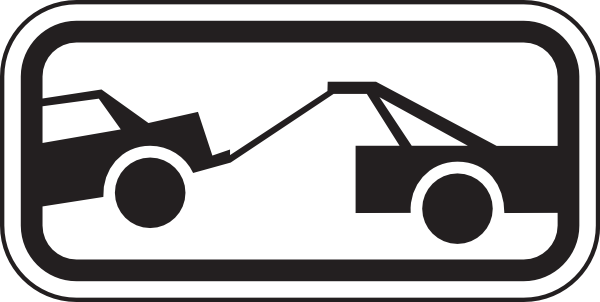 600x302 Tow Away Zone Sign Clip Art